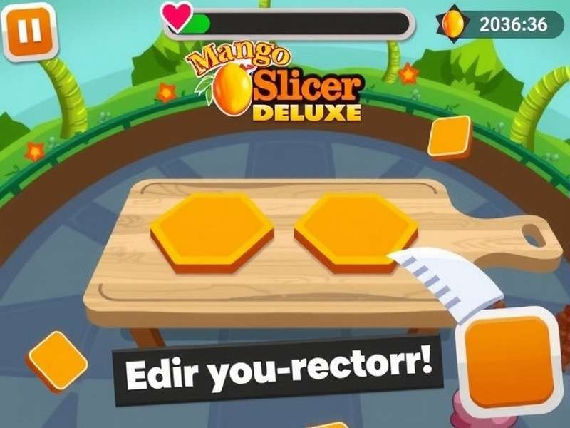 Mango Slicer Deluxe Gameplay Screenshot